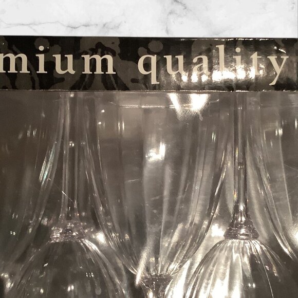 8 Pcs Premium Quality Amscan Wine Goblets 8 Oz / 236mL Plastic Reusable - Picture 8 of 8